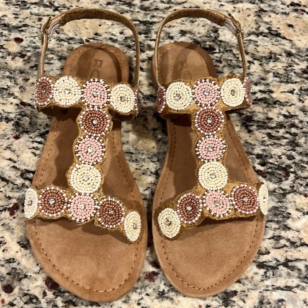 Bed|Stu Bead & Rhinestone Sandals